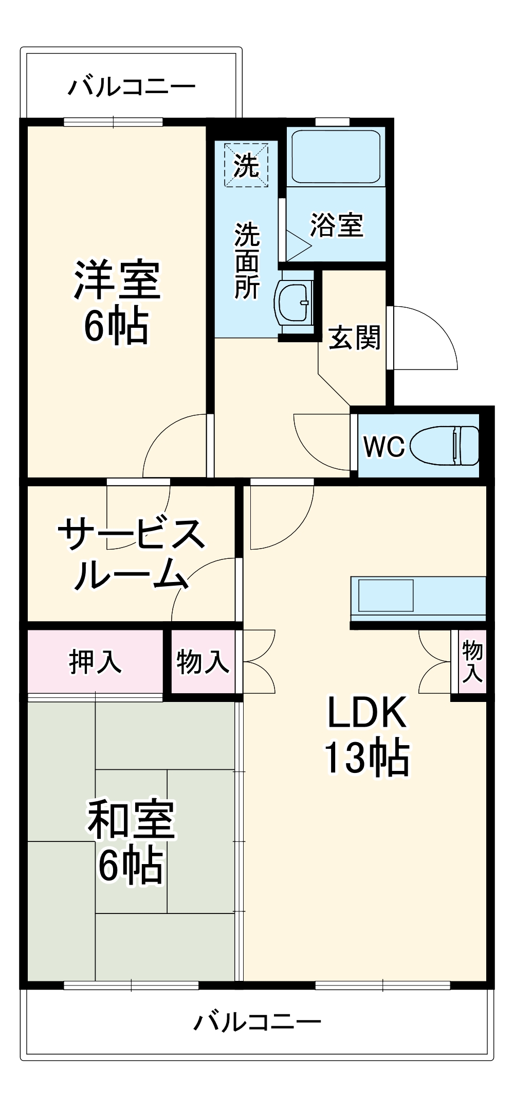 マンション東亜の間取り
