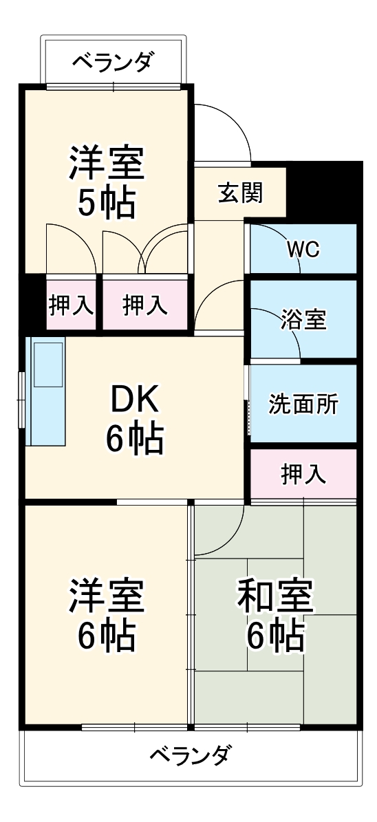 ほら貝ビレッジの間取り
