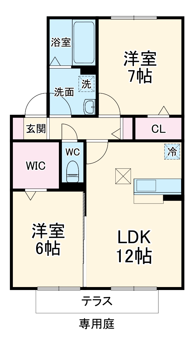 サンフルールの間取り