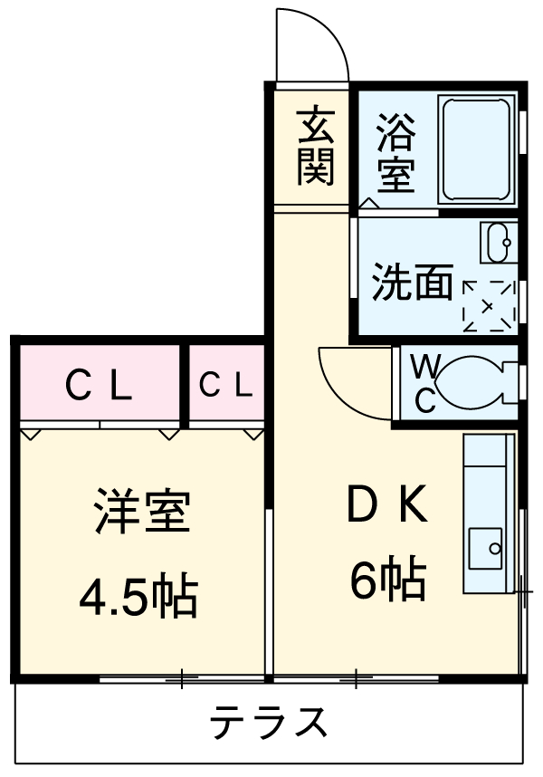 SNコーポの間取り