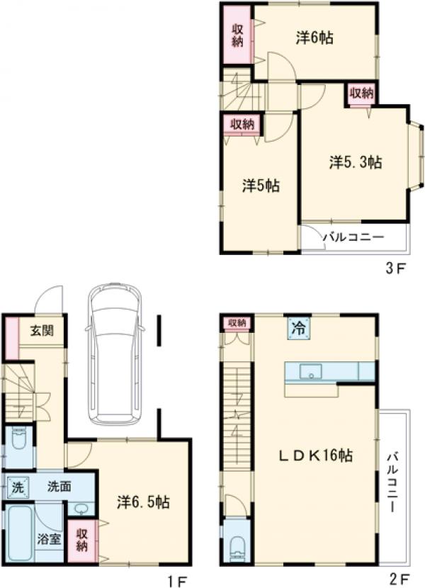 プレミア中川の間取り