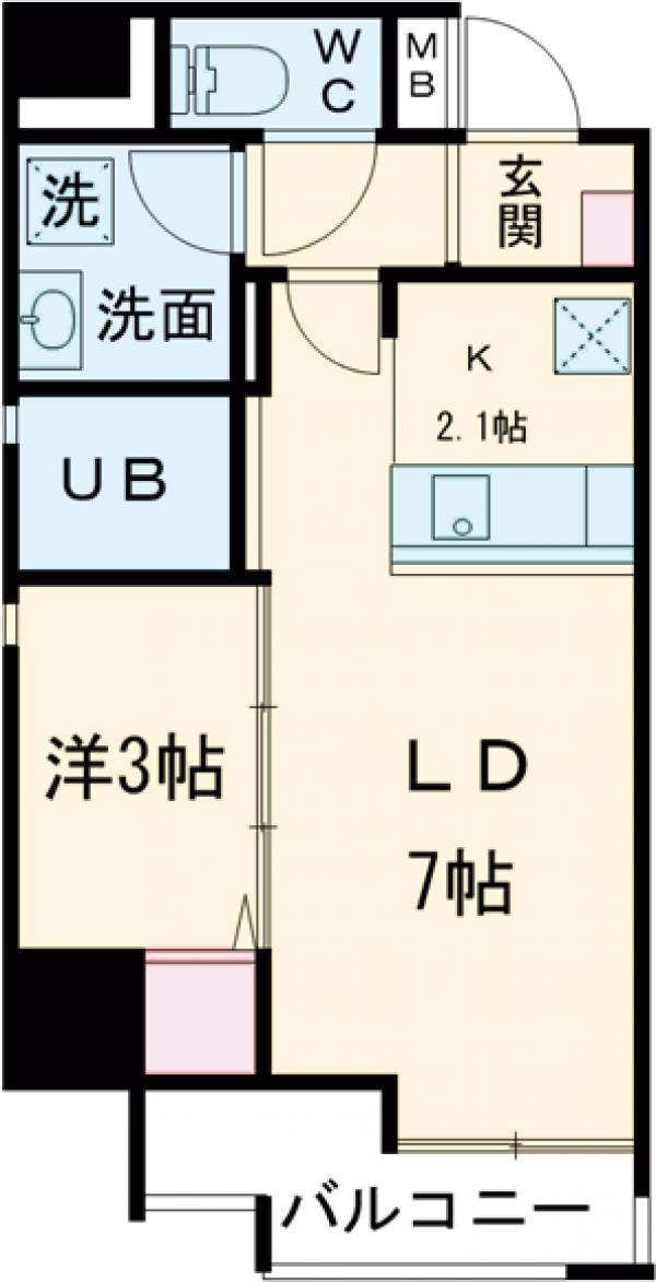 ヴィラージュ高宮の間取り