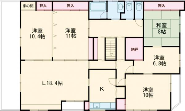清原台6丁目相場貸家の間取り