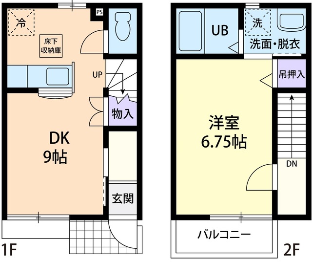 パンドル(deux)の間取り