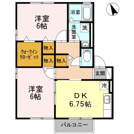 ヴィラージュルピナ C棟の間取り