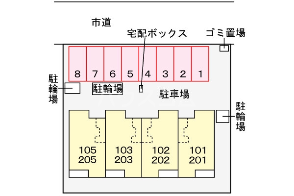 2/7 駐車場