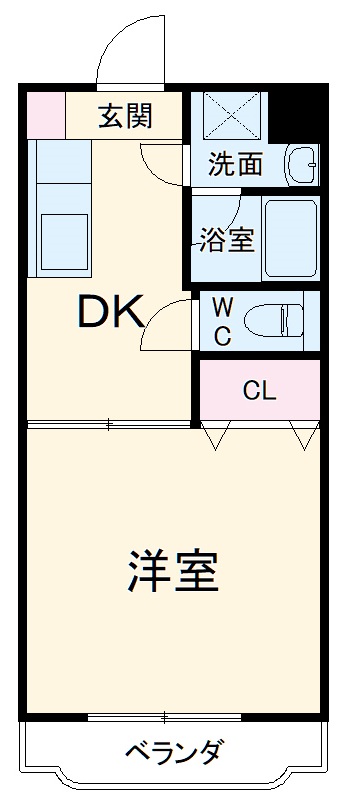 ブルージュ・Мの間取り