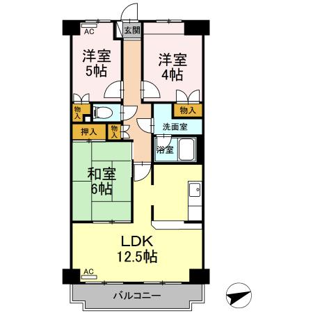 AMOURナメリの間取り