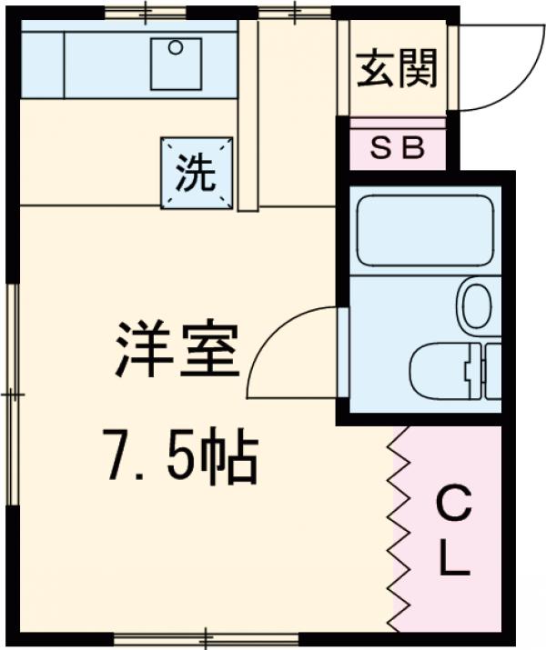 相松コーポの間取り