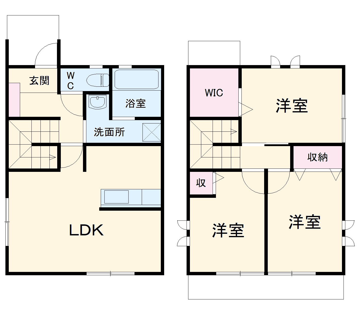 バークヒルズb棟の間取り
