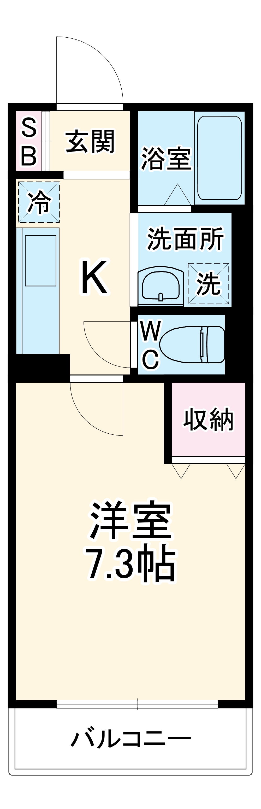 パレットサンク公津の杜B棟の間取り