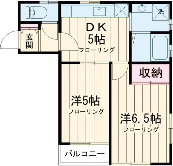 アリエーテ沼袋・203号室の間取り
