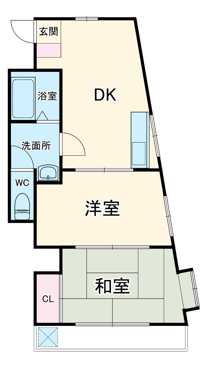 クレイルヴィラⅠの間取り
