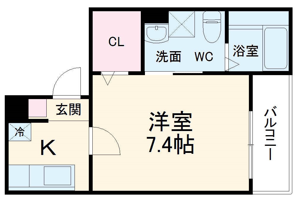 Monstera 野並の間取り