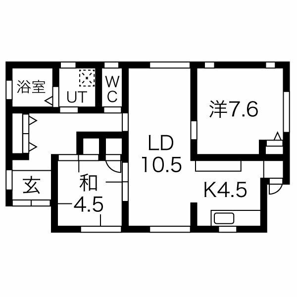岡宮戸建の間取り