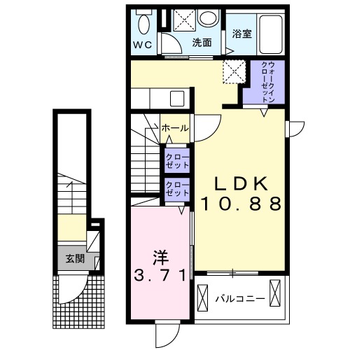 Lachic茜Bの間取り