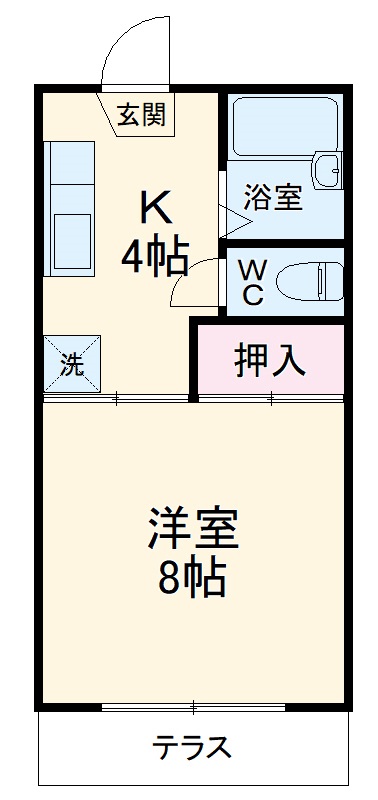 アメニティ所沢Bの間取り