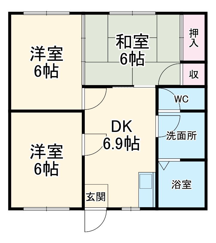 プレアデス 2号館の間取り