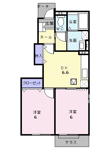 サンダイヒルズの間取り