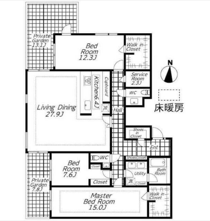 ビバリーホームズ青葉台の間取り