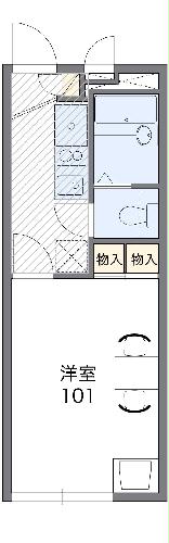 レオパレスmoanaの間取り