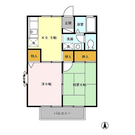 エントピア新秋津Bの間取り