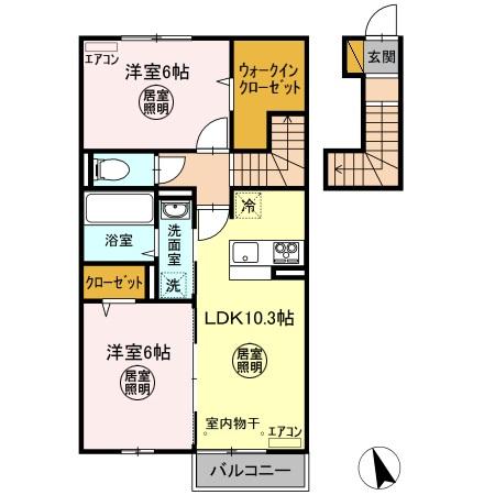 シスモンスⅡの間取り