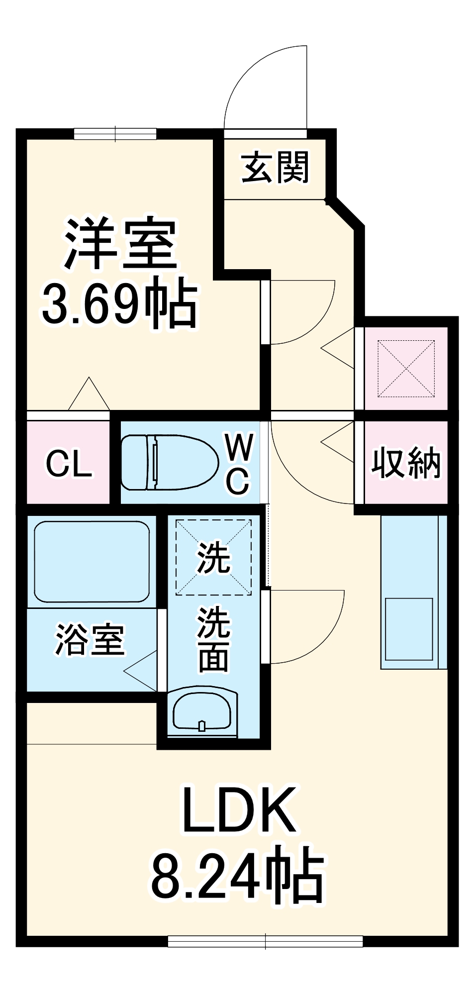 Brick chillの間取り
