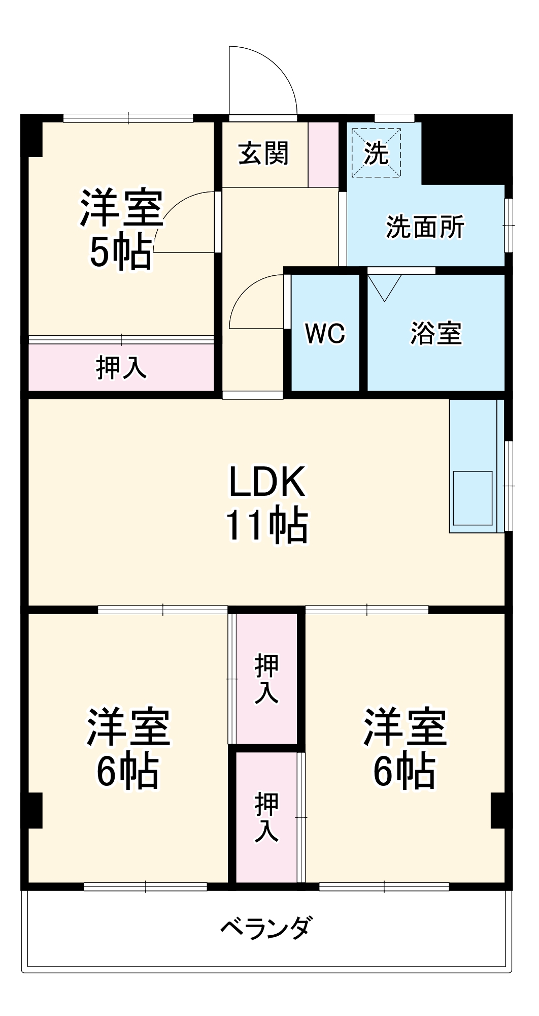 グリーンパレス清水山の間取り