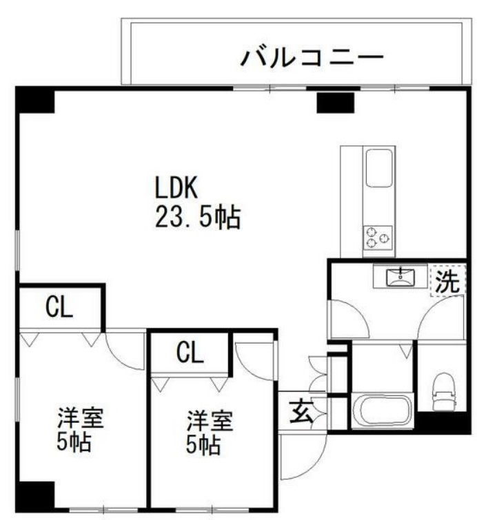 白樺フラッツの間取り