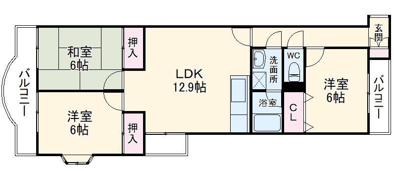 ダイアパレス喜多山の間取り