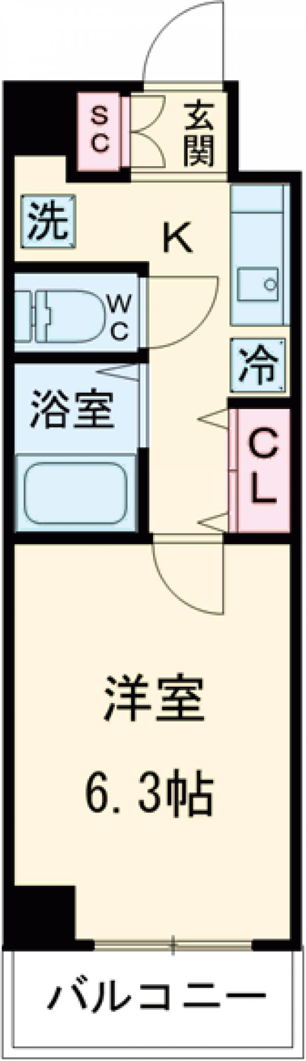 クレイシア西小山の間取り