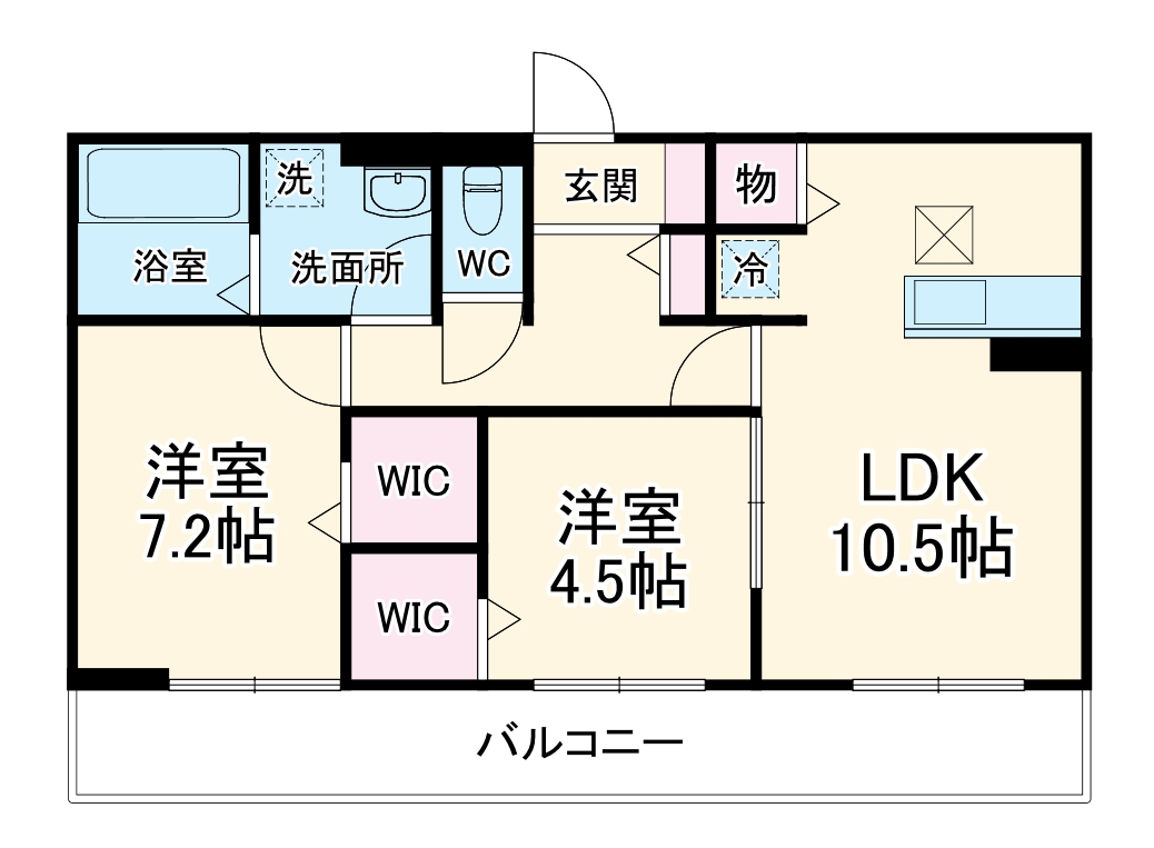 オーチャードヒル 参番館の間取り