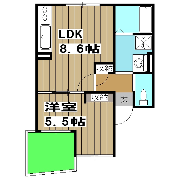 プリオーレリベルタ桂B棟の間取り