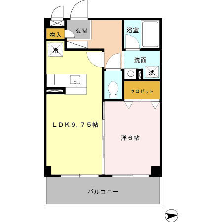 マンションマルカ サウスの間取り