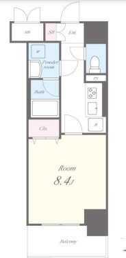 VOLGA BLDG アドグリシーヌ竜泉の間取り