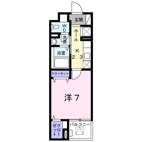 ルミソラーレ・04040号室の間取り