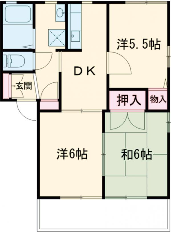 パルクールBの間取り