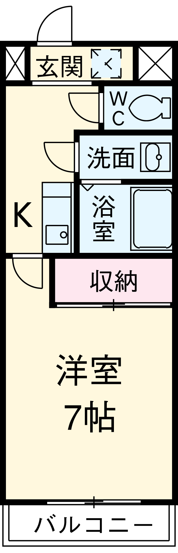 ベルシャンブール本宿の間取り