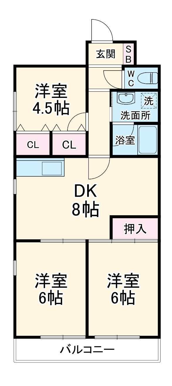 セントラルハイツ星の門の間取り