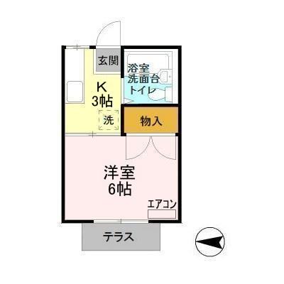メゾンエクシード・105号室の間取り