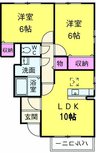 グランモア A棟の間取り