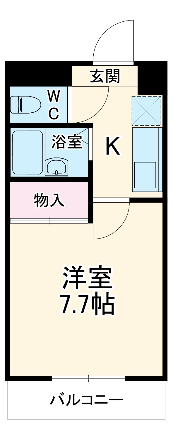 本城ハイツの間取り