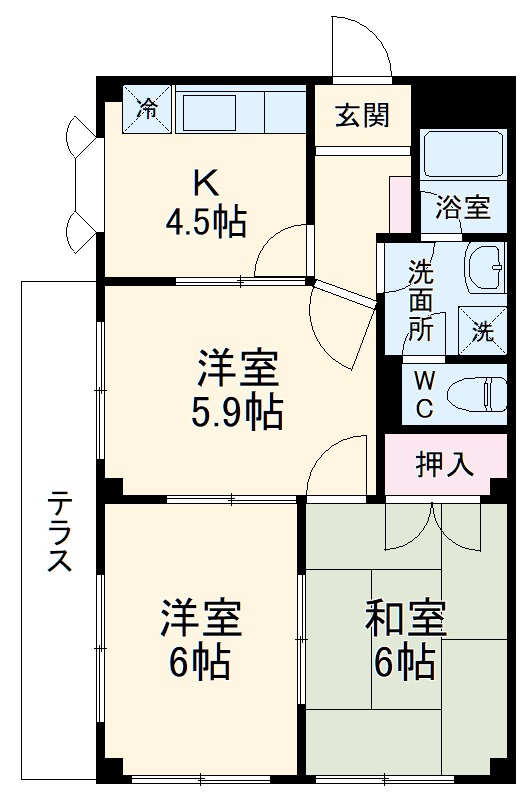 ゼフィールⅡの間取り
