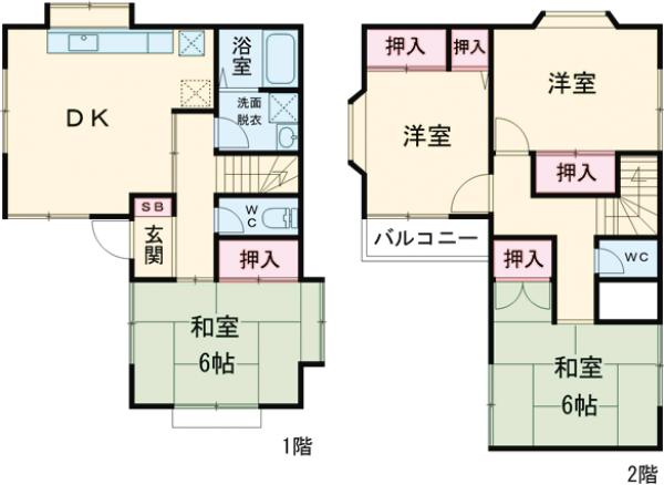 上小山田町戸建ての間取り