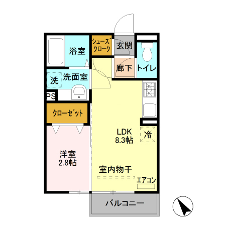 プレシャス上大島 Ⅰの間取り