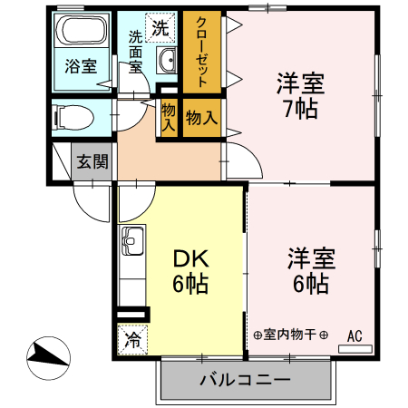 East Court26の間取り