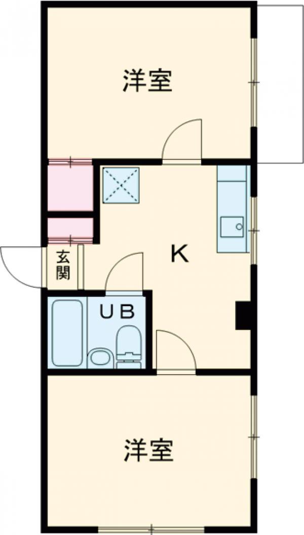 橋本ハイツの間取り