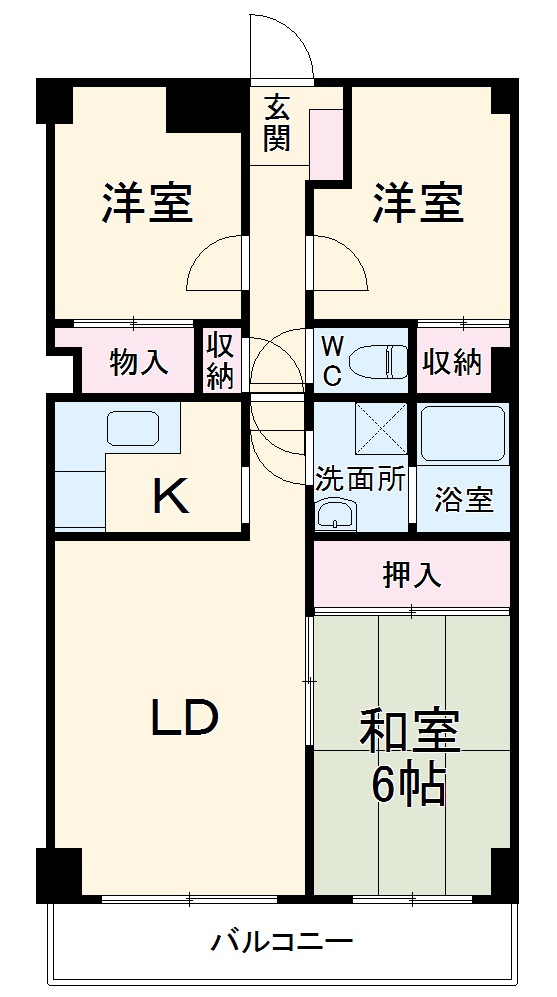 セントラル富浜の間取り