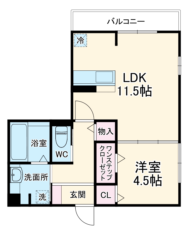 J cube Aの間取り
